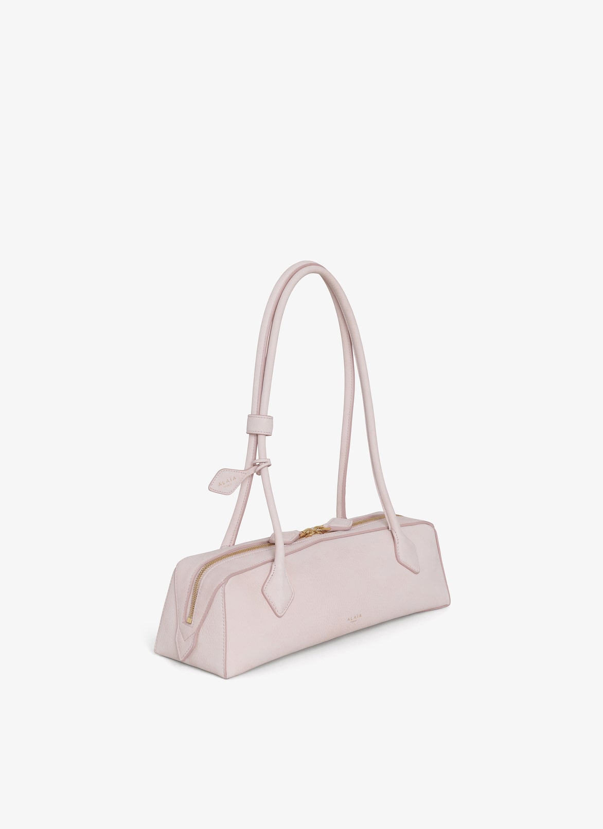 LE TECKEL MEDIUM BAG IN NUBUCK ALAÏA BEIGE/POWDER LE TECKEL MEDIUM BAG IN NUBUCK